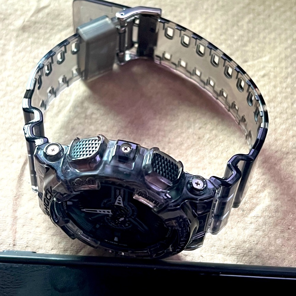 G-Shock By Casio Men's GA110SKE-8A Analog-Digital Watch (clear black)